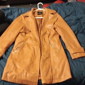 Leather coat